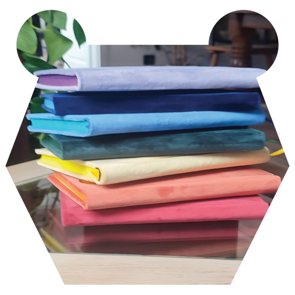 szyte ręcznie notesy